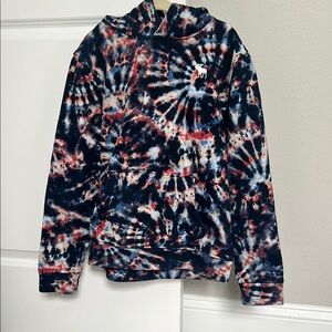 Abercrombie Kids Tie-Dye Hoodie - Red, Blue, White